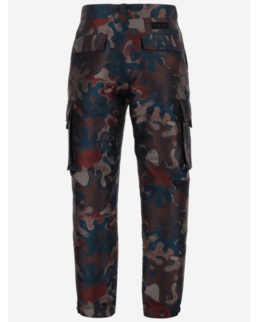 Dior Black Printed Overalls Casual Trousers for men