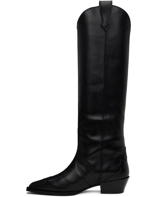 Aeyde Black Aruna Riding Boots