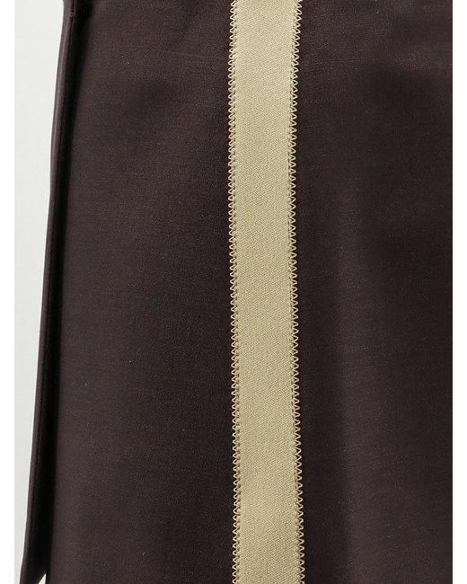 Miu Miu Brown Kid Mohair Miniskirt