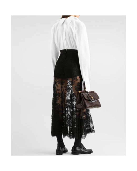Dolce & Gabbana White Cotton Poplin Shirt