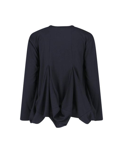Comme des Garçons Blue Long-Sleeved Top