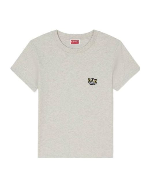 KENZO White Gots Wild Tiger Printed Crewneck T-Shirt