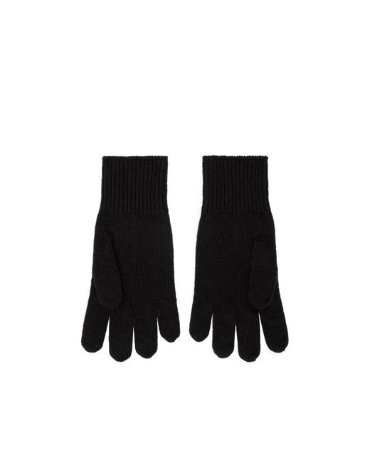 Céline Black Embroidered Gloves for men