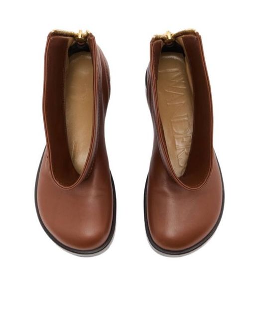 J.W. Anderson Brown Jw Anderson Round Toe Biker Boots