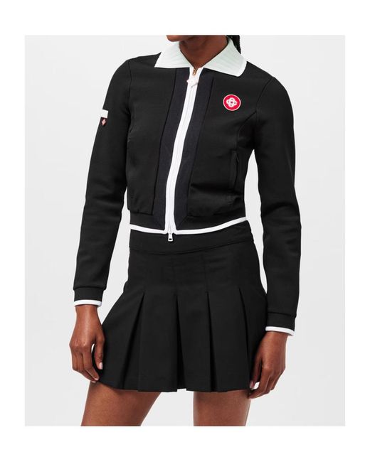 Casablanca Black Zipper Long-Sleeve Casual Jacket