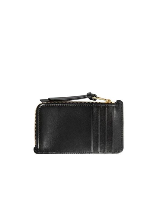 Loewe Black Logo Printed Zip-Around Card Case