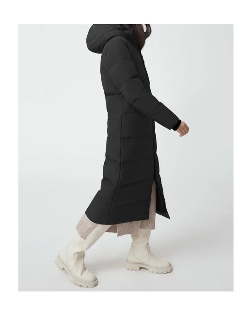 Canada Goose Black Mystique Hooded Down Jacket