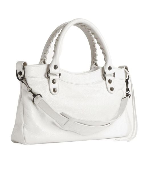 Balenciaga White Le City First Bag