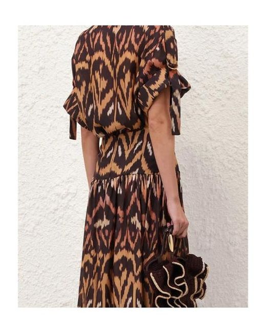 Zimmermann Brown Printed Shirt