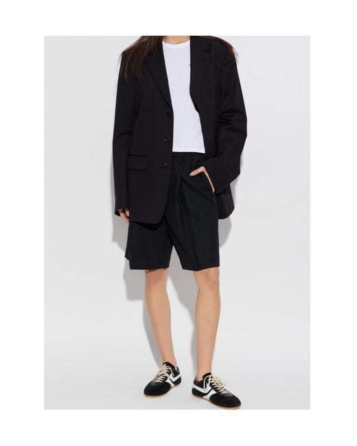 MICHAEL Michael Kors Black Drawstring Tailored Shorts