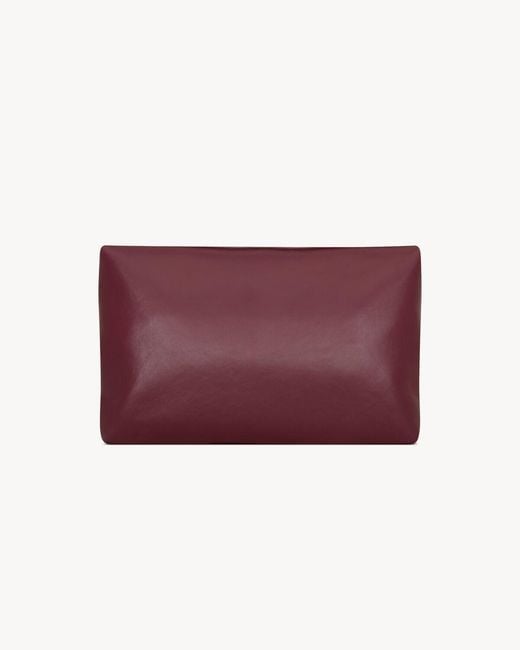 Saint Laurent Purple Cassandre Large Envelope Pouch