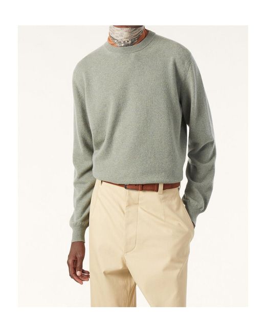 Loro Piana Gray Classic Crewneck for men