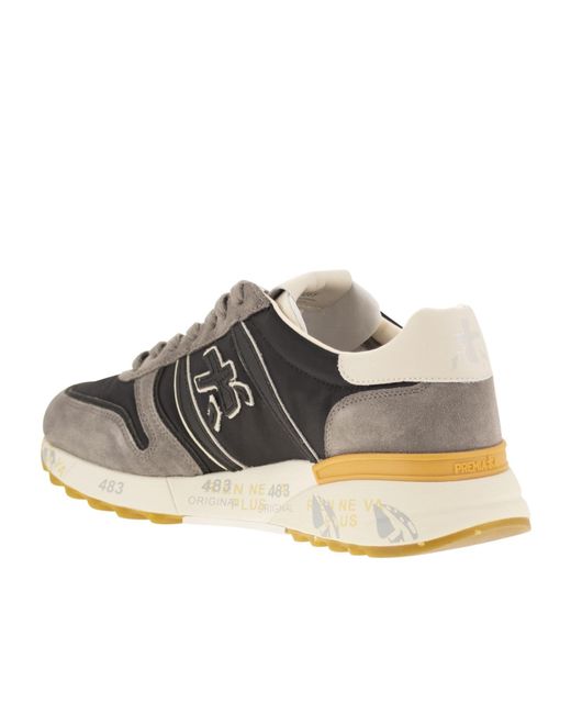Premiata Multicolor Logo Sneakers for men