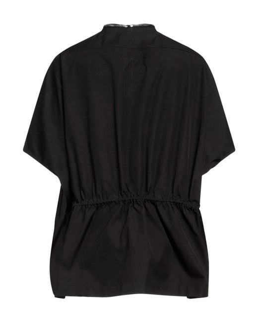 Rick Owens Black Solid-Color Casual Jacket