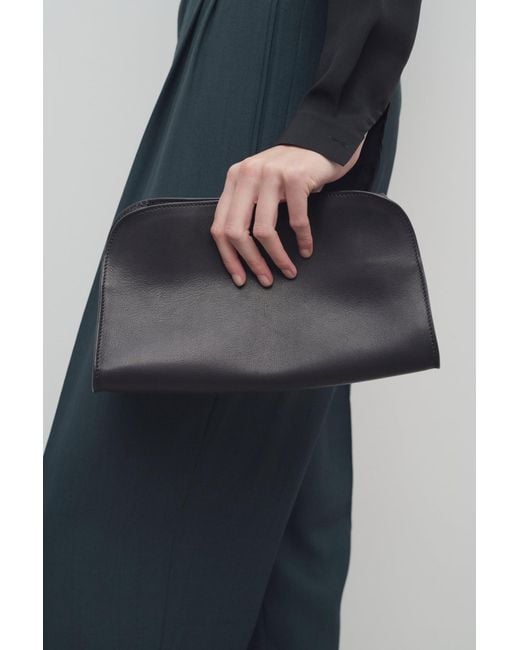 The Row Black Peggy Clutch
