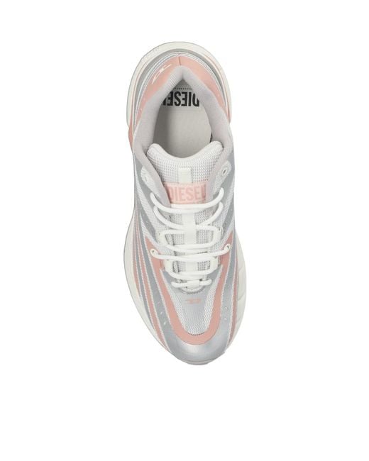 DIESEL White D-Airspeed Low W Lace-Up Sneakers