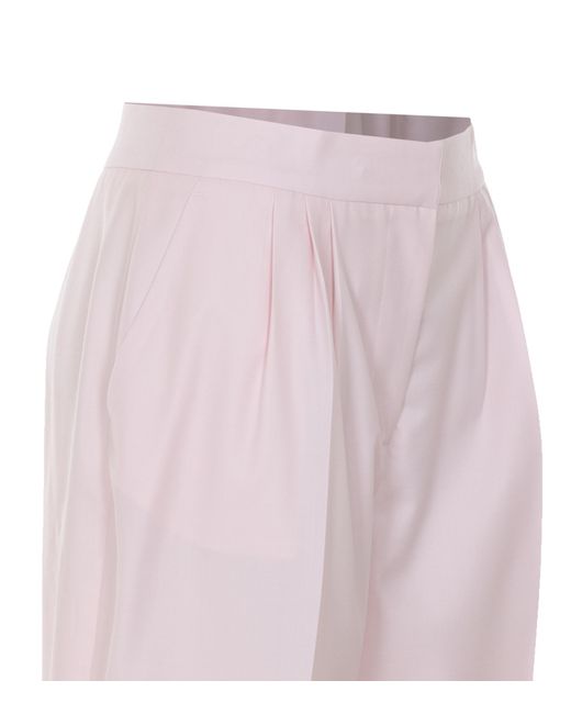 Twinset Pink Pleated Tapered Pants