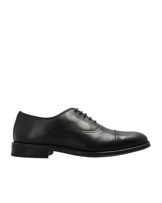 Paul Smith Black Leather Oxford Shoes for men