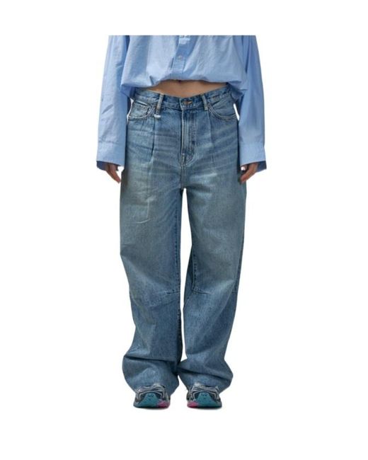 R13 Blue Belt-Loop Jeans