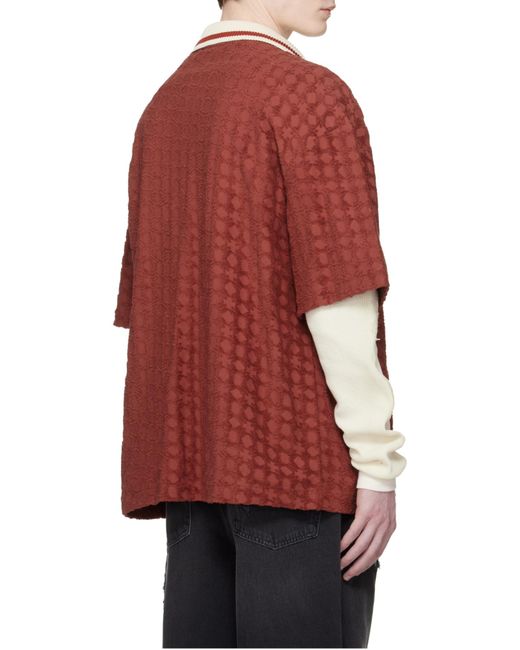 Amiri Logo Embroidered Button-Up Shirt for men