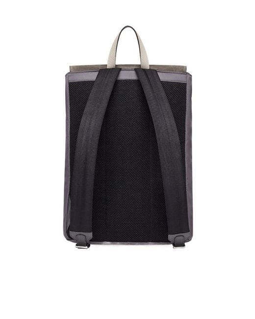 Fendi Gray Ness Medium Backpack for men