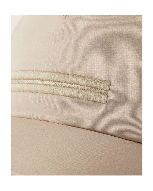Zegna Multicolor Light Taupe Microfiber Motorin Baseball Cap for men