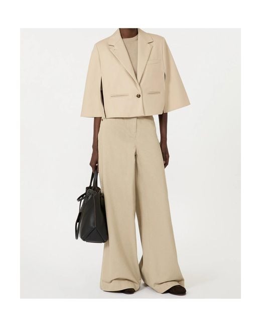 Max Mara Natural Single-Breasted Cape