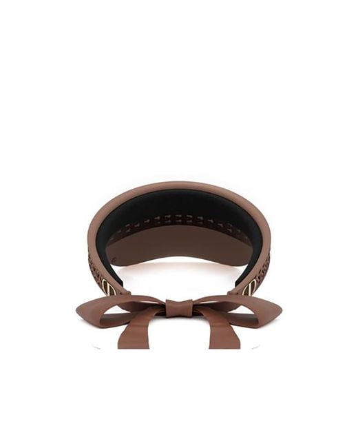 Dior Brown Eyewear Very V1U Bow-Detailed Visors