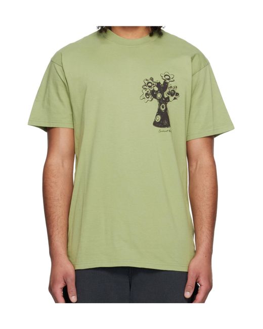 Carhartt Green Crew-Neck T-Shirt for men