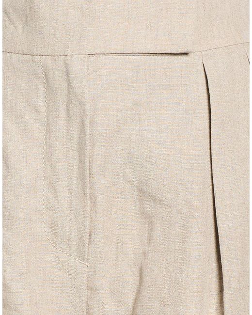 Max Mara Natural Solid Color Shorts