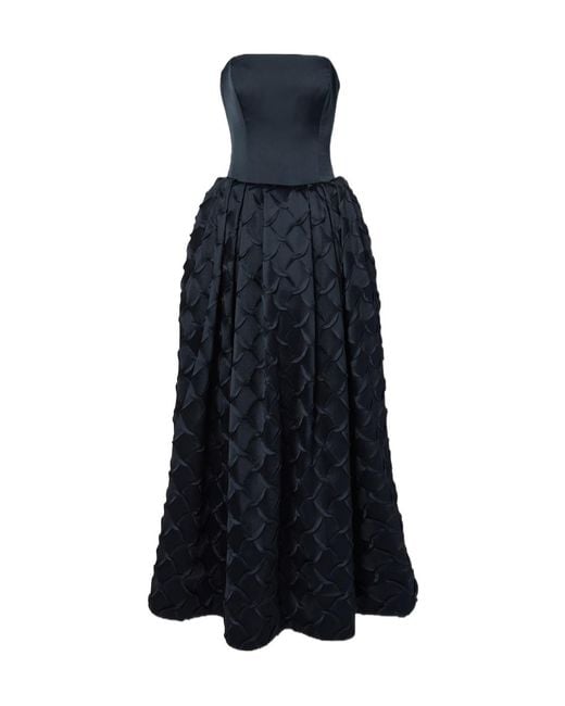 Jonathan Simkhai Blue Azriel Bustier Gown
