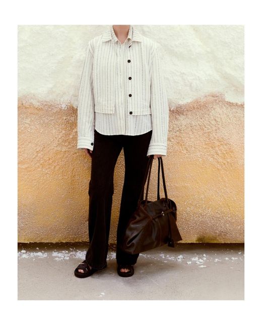 Low Classic White Striped Jacket