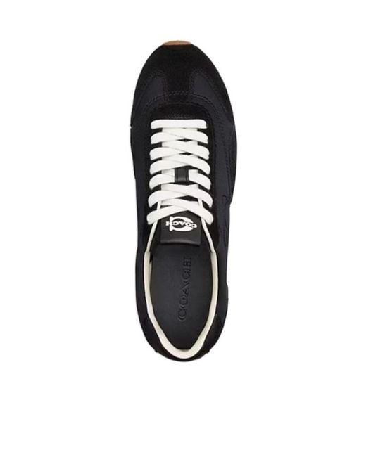 COACH Black Panelled Sneakers