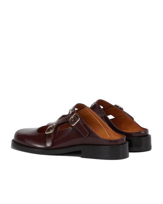 Marni Brown Leather Mules