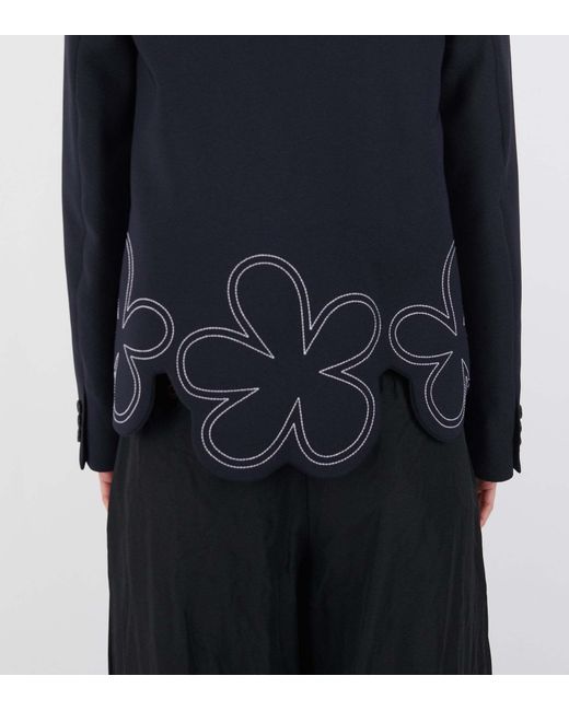 Comme des Garçons Blue Flower Blazer