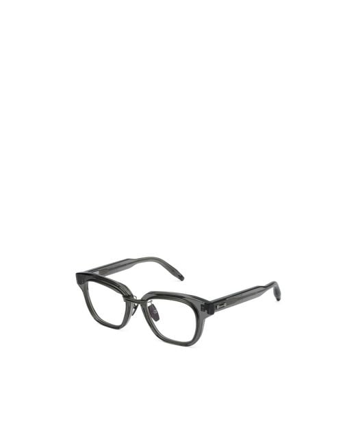 Akoni White Full-Rimmed Plano Lenses for men