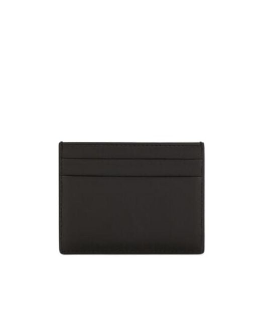 Dolce & Gabbana Black Classic Logo Plaque Cardholder