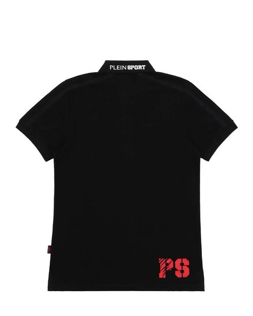 Philipp Plein Black Logo Polo Shirt for men