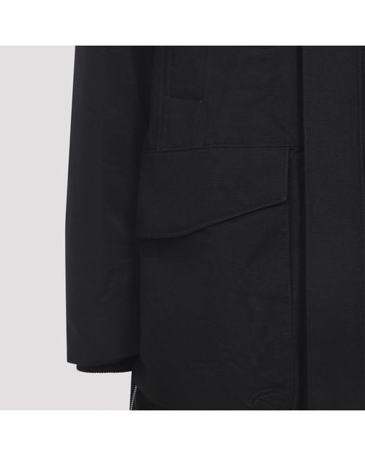 Moose Knuckles Black Dawson Hooded Parka for men