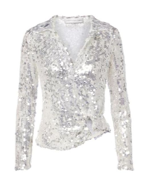 Christopher Esber White Long-Sleeved Blouse