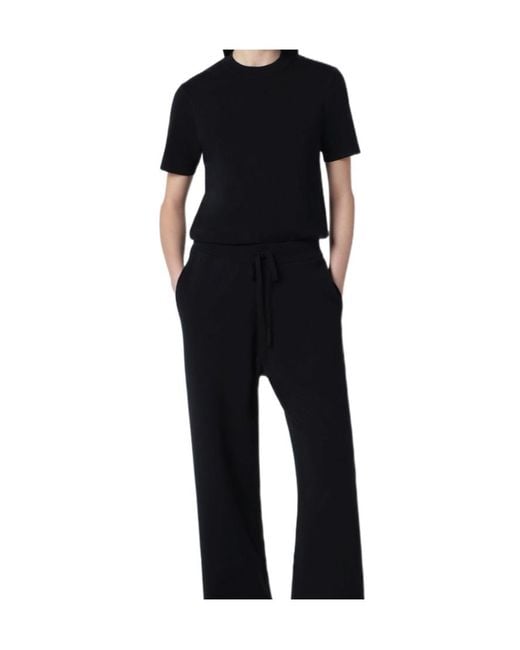 Entire studios Black Slim-Fit Knit T-Shirt