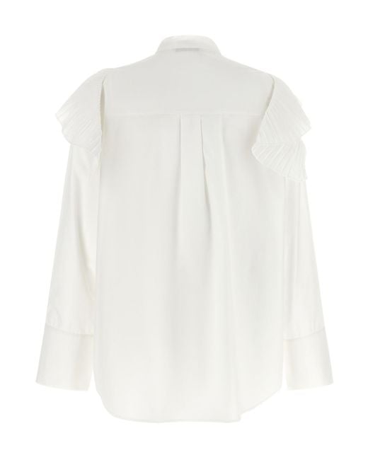 Alberta Ferretti White Single-Breasted Shirt