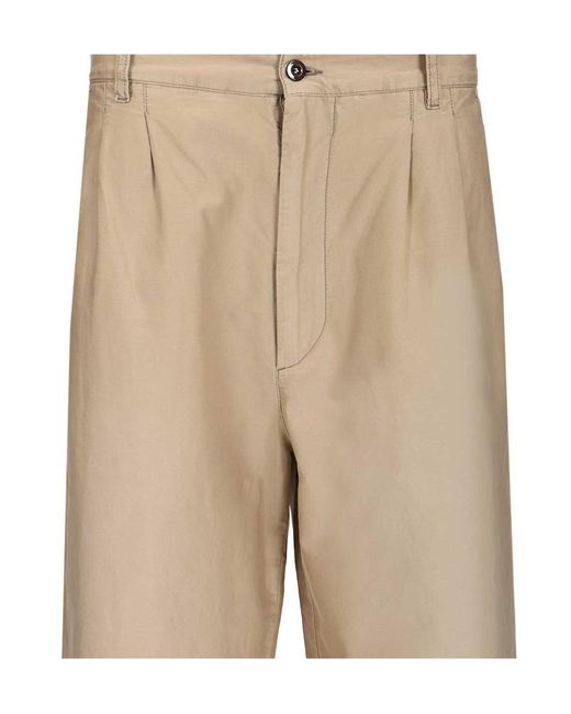 Maison Margiela Natural Cotton Trousers for men