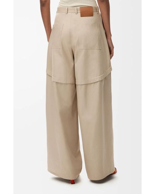 Loewe Natural Oversized Panelled Pants