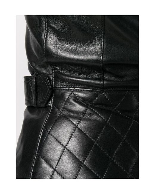 Manokhi Black Leather Corset
