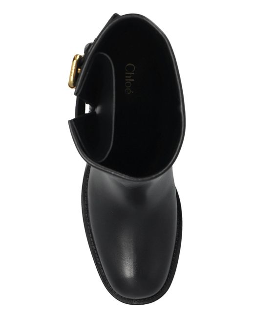 Chloé Black Chloé Dakota Buckled Ankle Boots