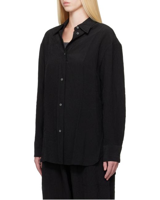 Studio Nicholson Brown Long-Sleeved Buttoned Shirt