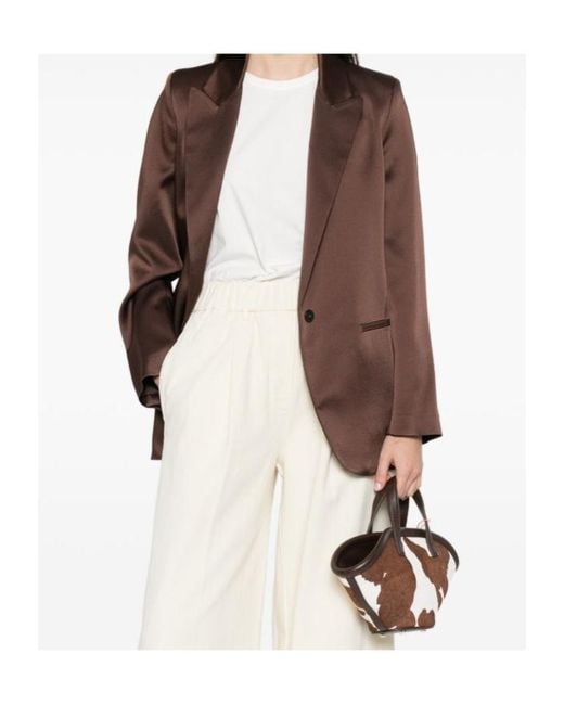 Forte_forte Brown Single-Breasted Jacket
