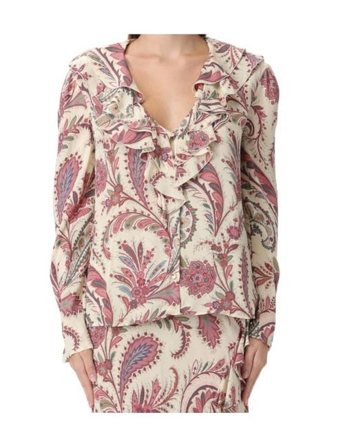 Etro Pink Printed Shirt