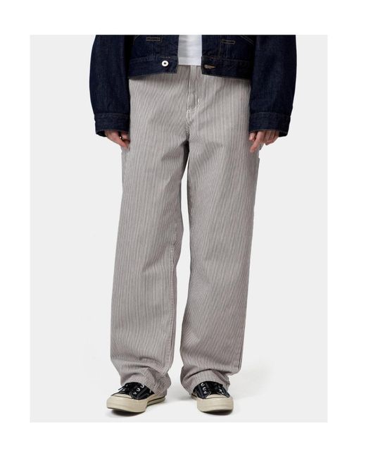 Carhartt Gray Casual Pants With Belt Loops